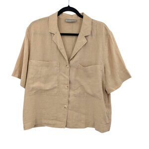 Everlane Tan Button Down Shirt